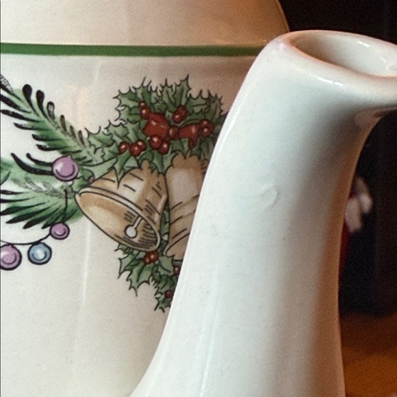 RARE! Spode Christmas‎ Tree Garland Teapot 🫖 Earthenware Terracotta Tea Kettle - Picture 5 of 7